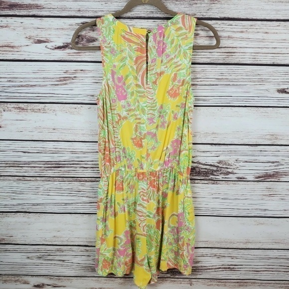 LILLY Pulitzer Target Challis Happy Place Limited Edition Rayon Romper Women’s S - Picture 6 of 13
